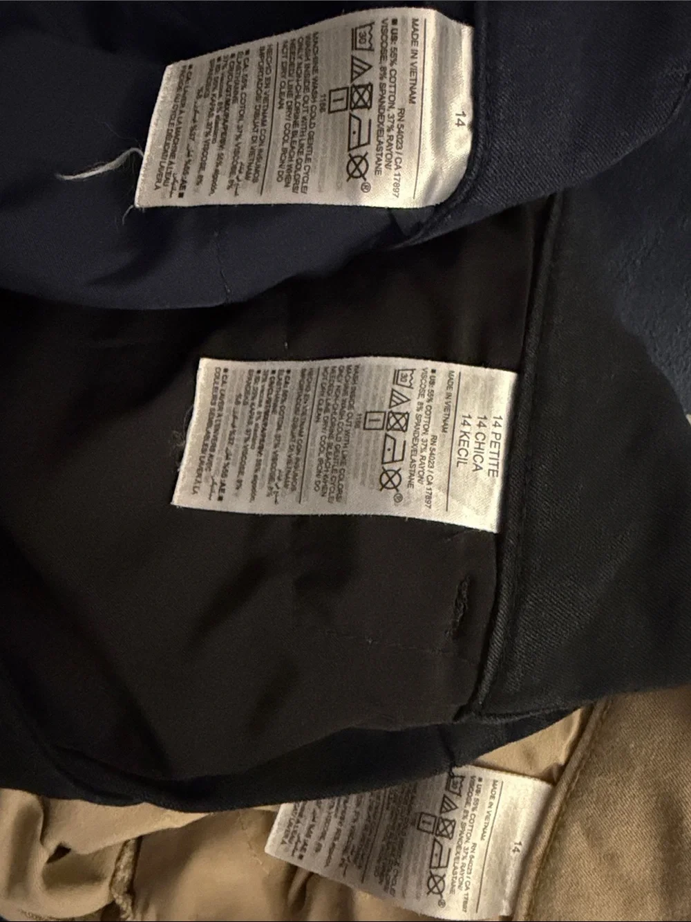 Old Navy navy chinos fly