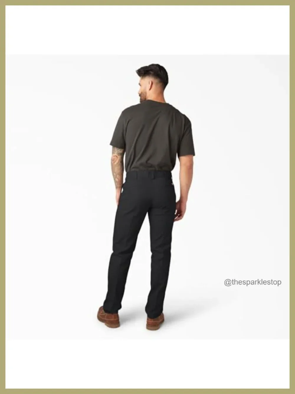 Dickies Men's Slim Fit Tapered Leg Work Pants with Multi-Use Pockets