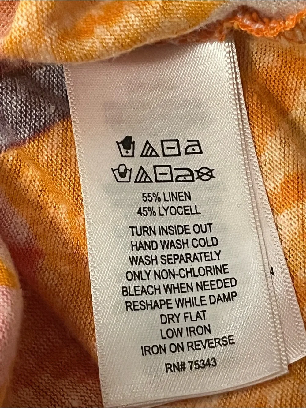 C&C California Orange Tropical Leaf Print Swim Cover-Up