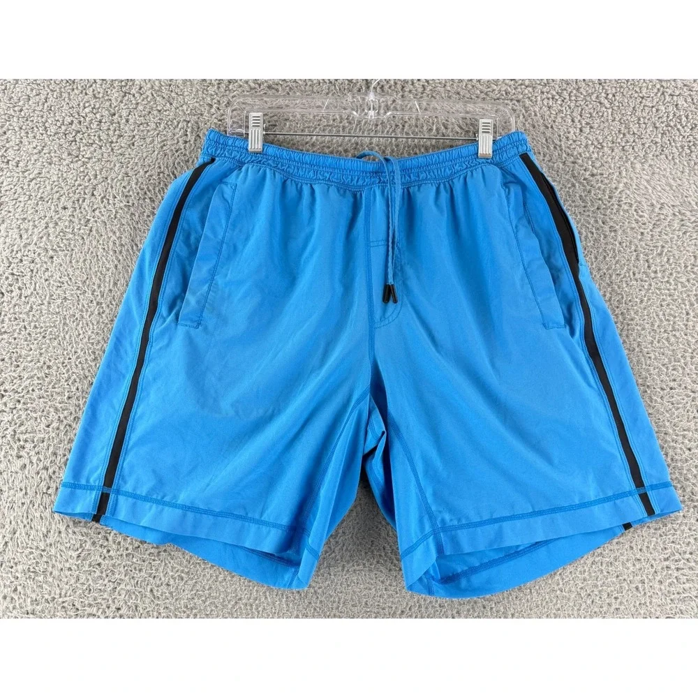 Lululemon Pace Breaker Shorts Mens XL Blue Lined Athletic Running Workout 9 Inch