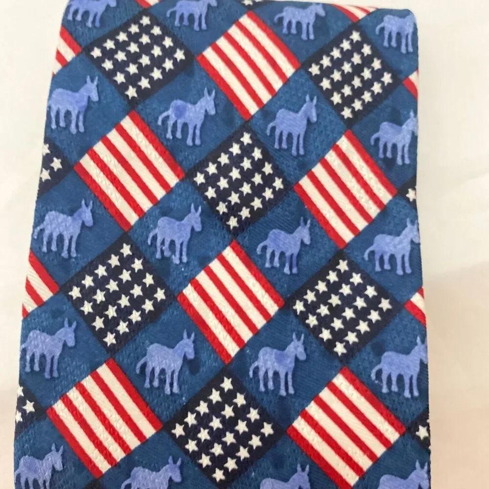 #5659 RM STYLE Mens Novelty American Flag Necktie, Tie Patriotic 55X3.75