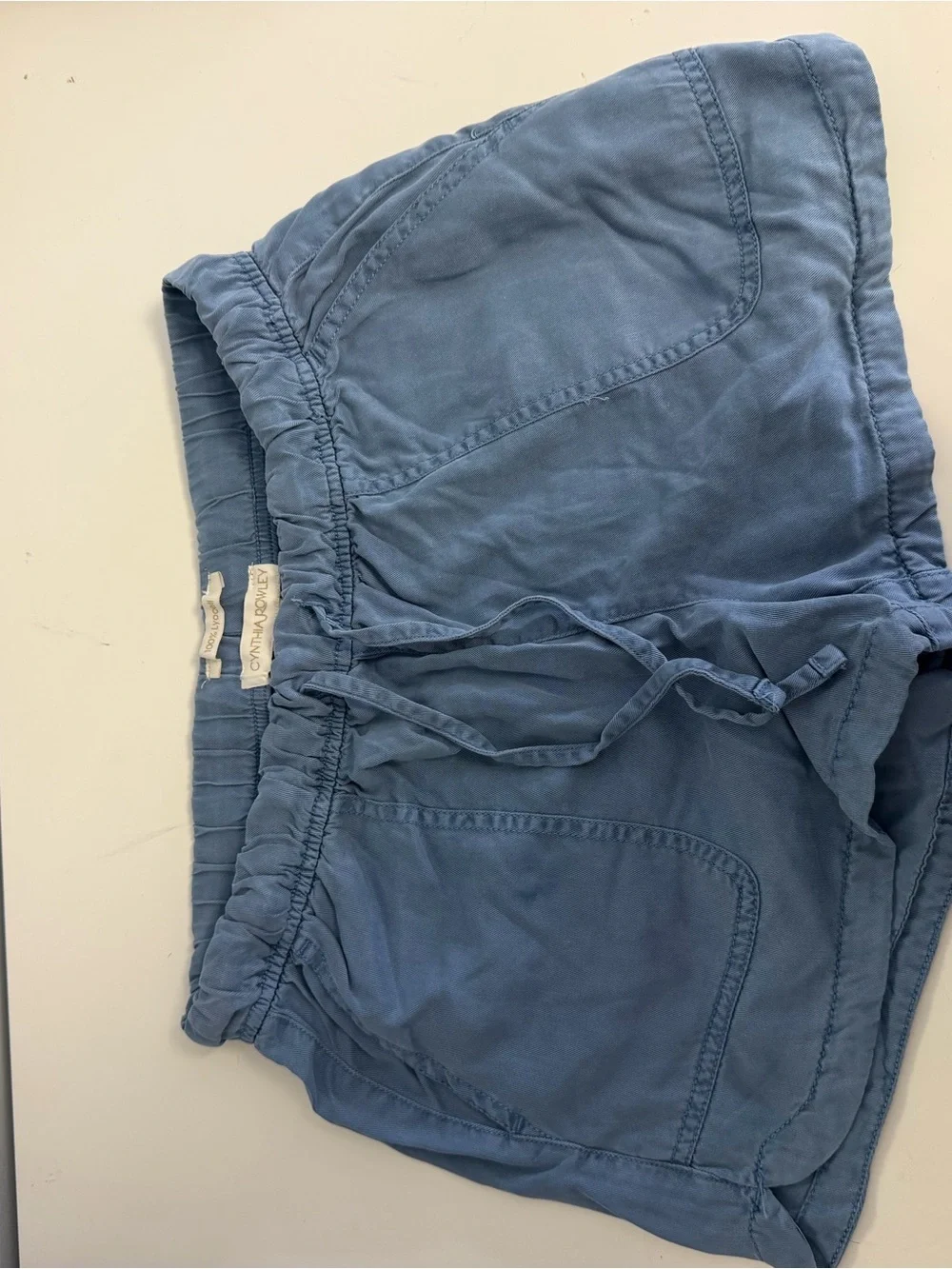 Cynthia Rowley Dusty Blue Athletic Drawstring Women’s Shorts