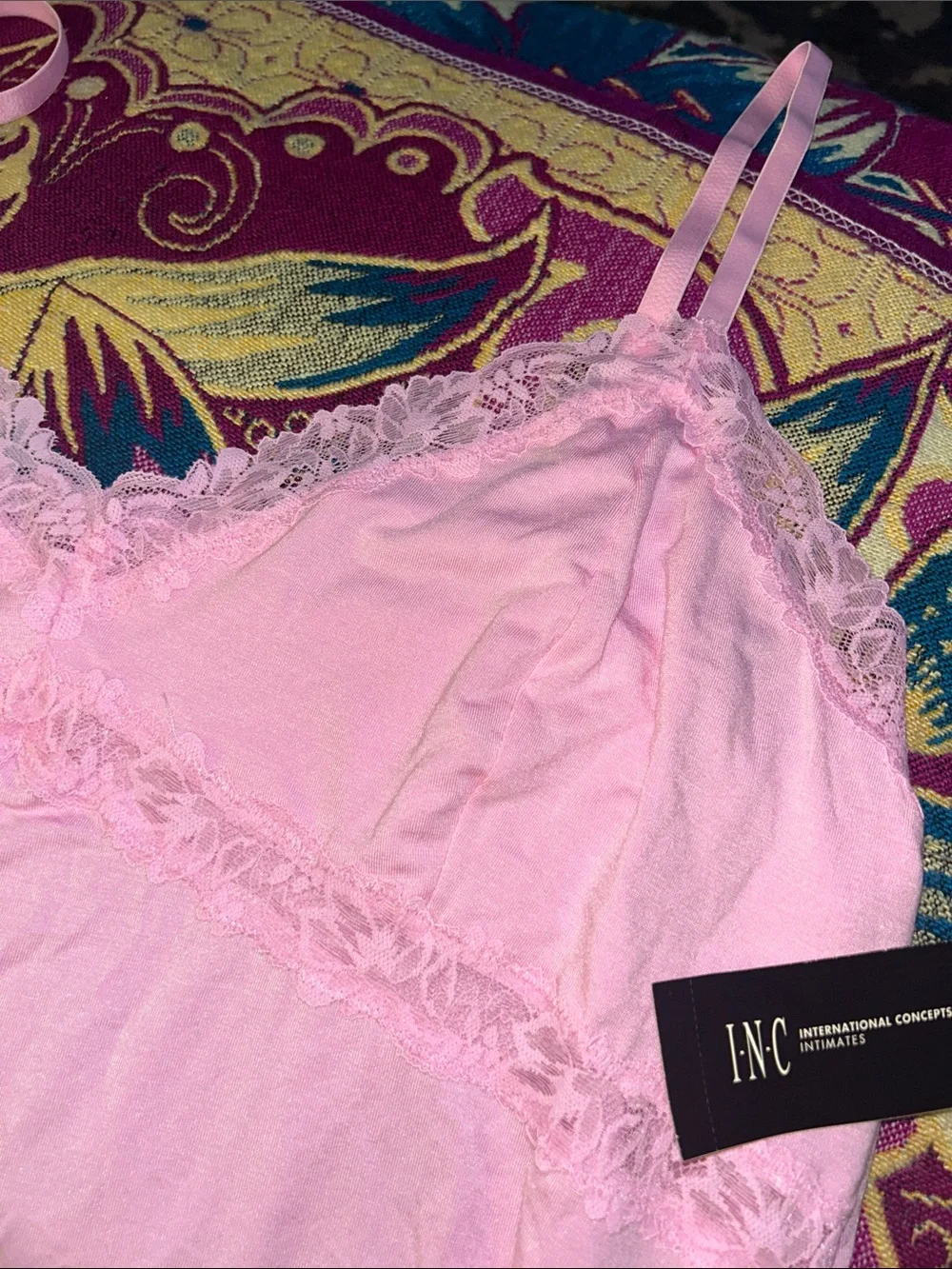 NWT pink sleep camisole by INC in sz XXL