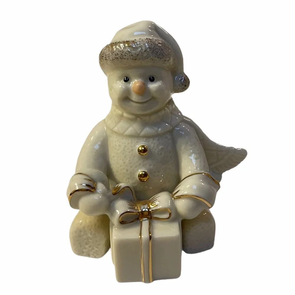 Lenox Snowman Snowy Gift Retired Vintage Christmas Decor Collectible Ornaments