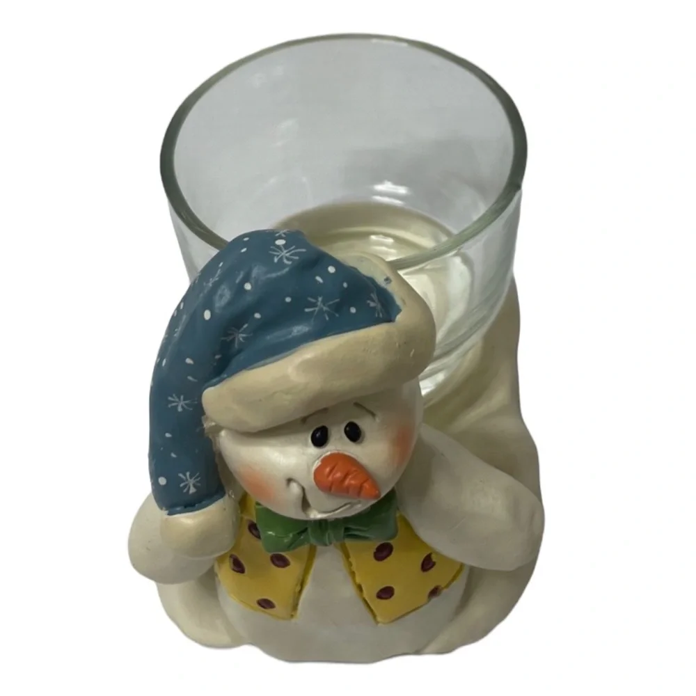 Snowman Candle Holder Little Blessings Decoration Gifts Christmas Ornaments