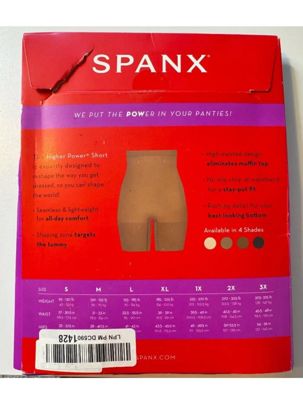 SPANX size shapewear look