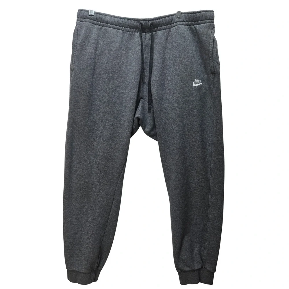 Nike Y2K Fleece Joggers XL Charcoal Heather Gray Sweatpants #1335