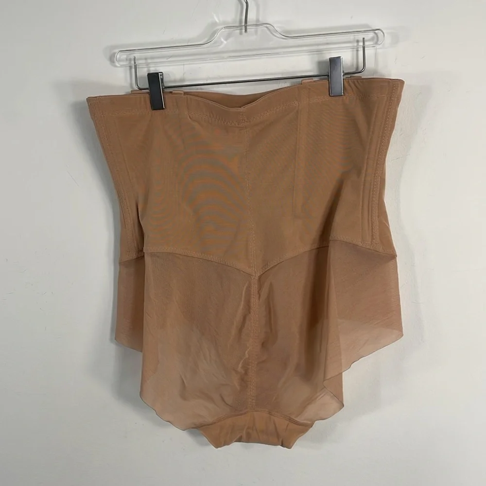 Honeylove SuperPower Brief High‎ Waisted Shapewear Sand Beige Nude 1X HLSPB03