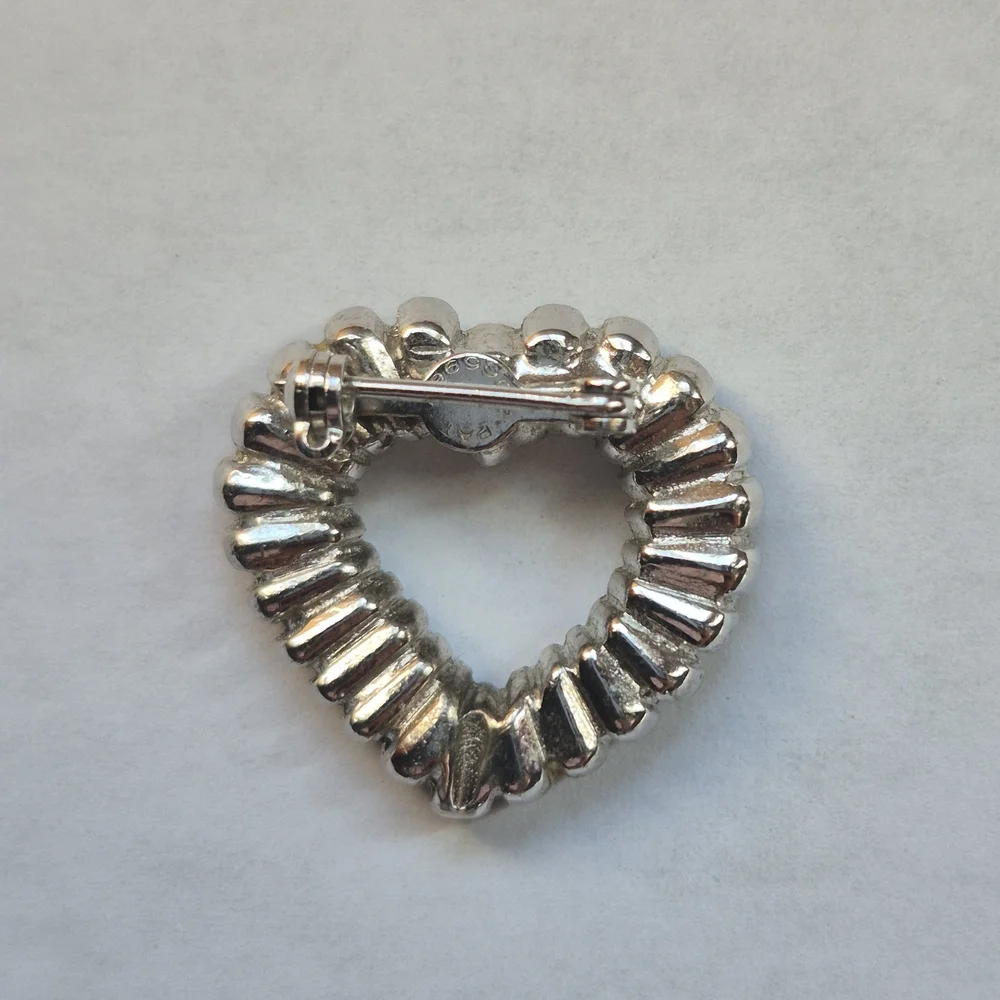 Vintage blue rhinestone