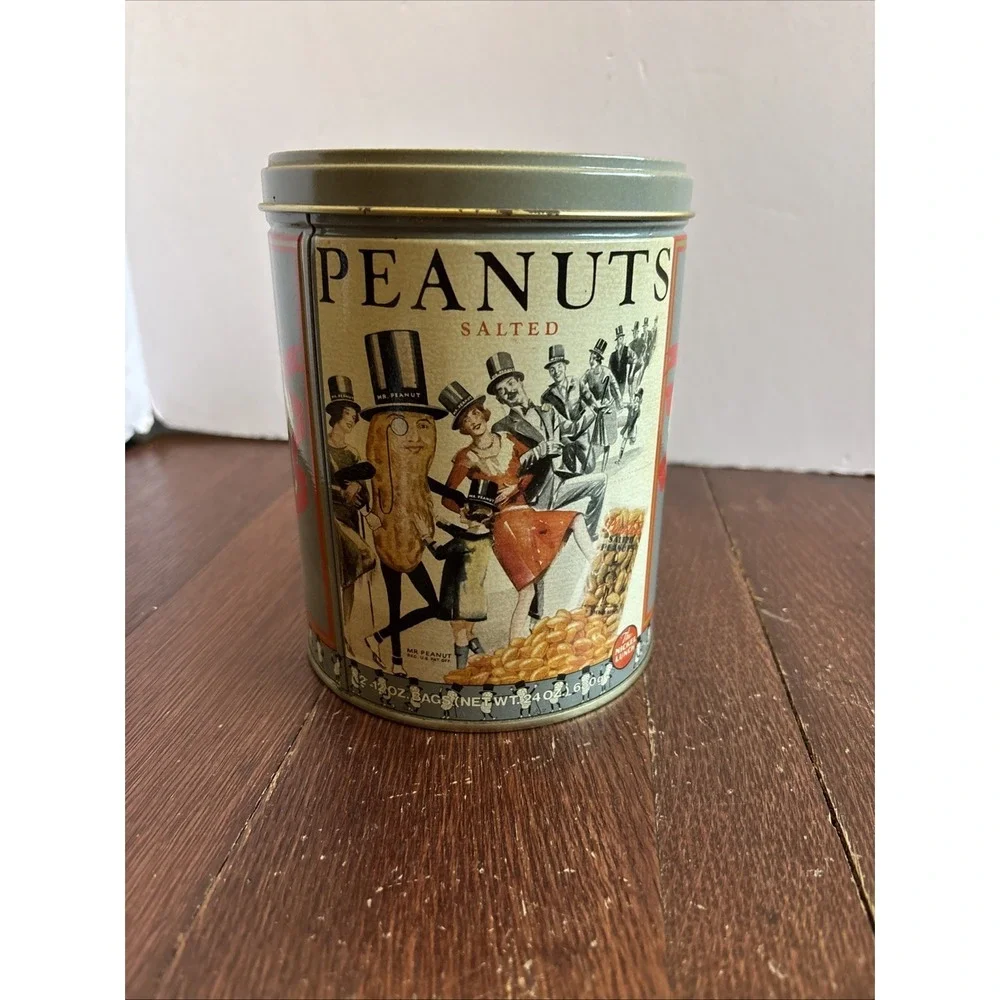 Vintage Mr. Peanut 1898 Tin‎ Planters