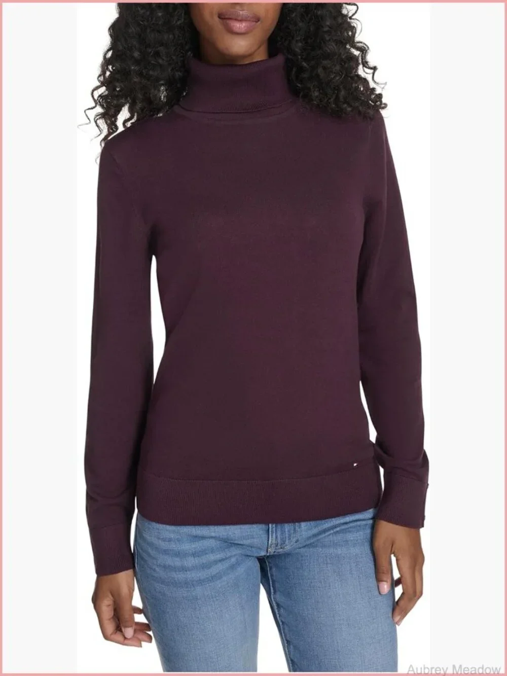 Women's Cotton Lightweight Turtleneck Sweater