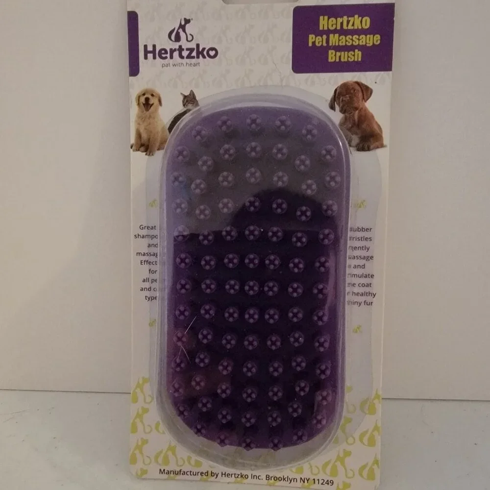 Hertzko Pet Bath & Massage Brush -New