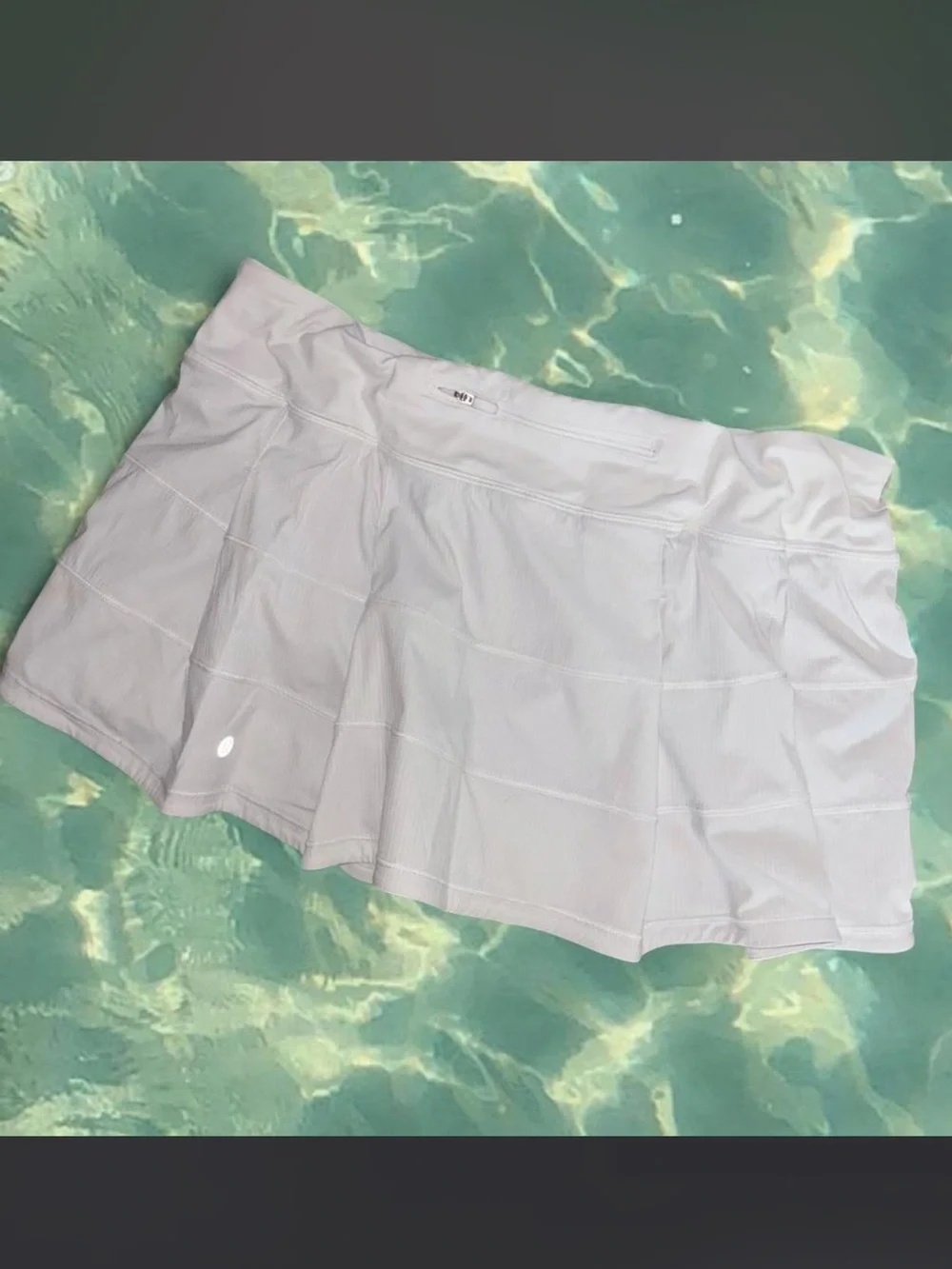 Lululemon White Pace Rival Skirt