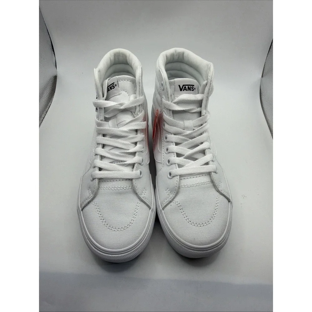 VANS Off The Wall Women's Canvas‎ White Filmore Hi Pla VN0A5EM7WHT Size 6. New