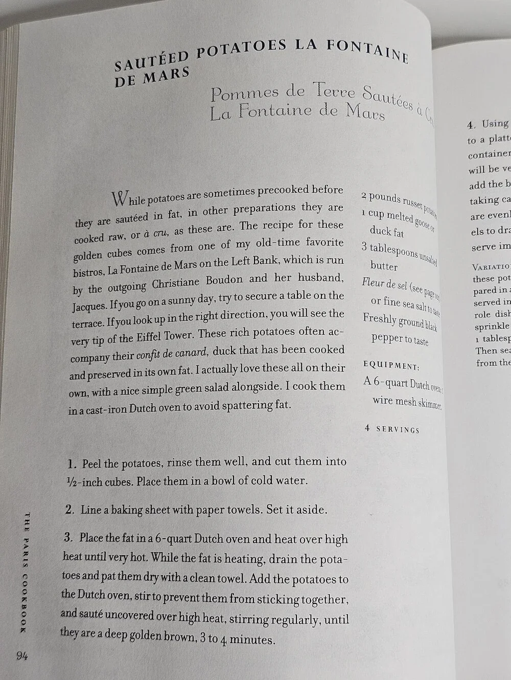 Patricia Wells paris cookbook