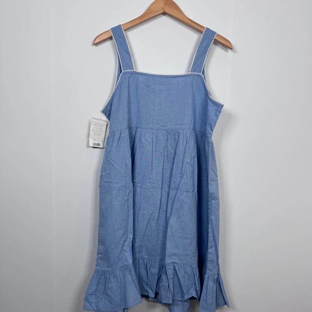NWT Gilligan OMalley L Babydoll Sleep Dress Nightgown Cotton Cottagecore Grandma