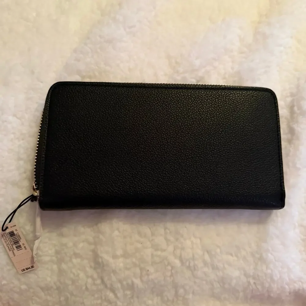 VS black grommet zip-around wallet
