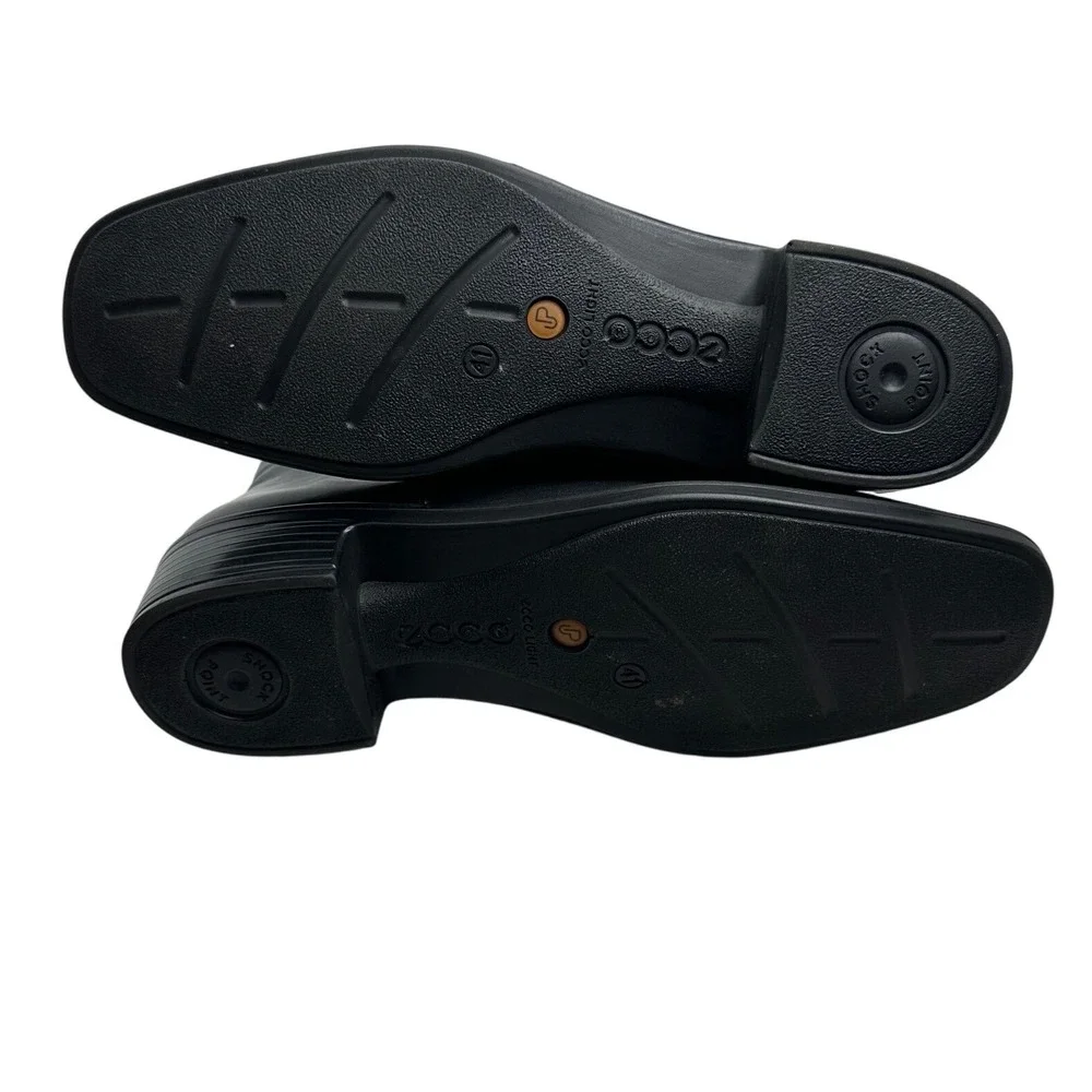 Ecco black leather