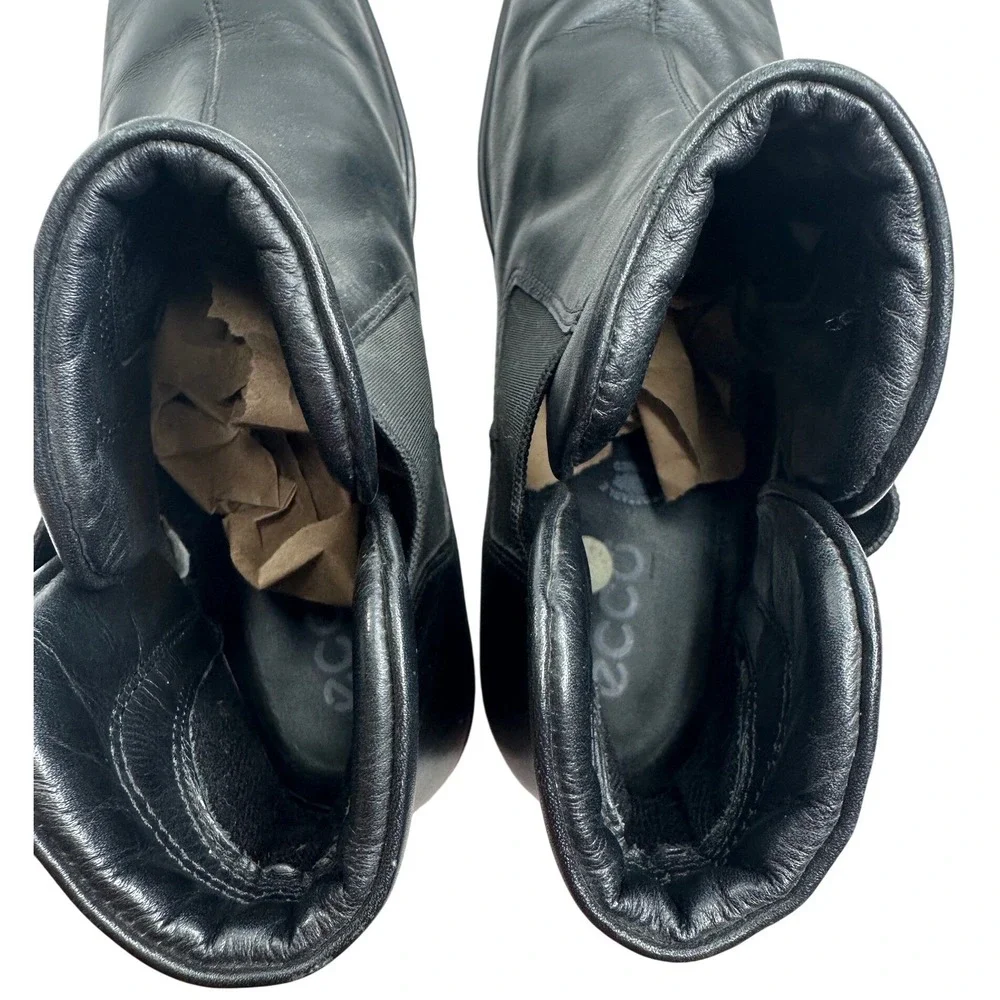 Ecco black leather