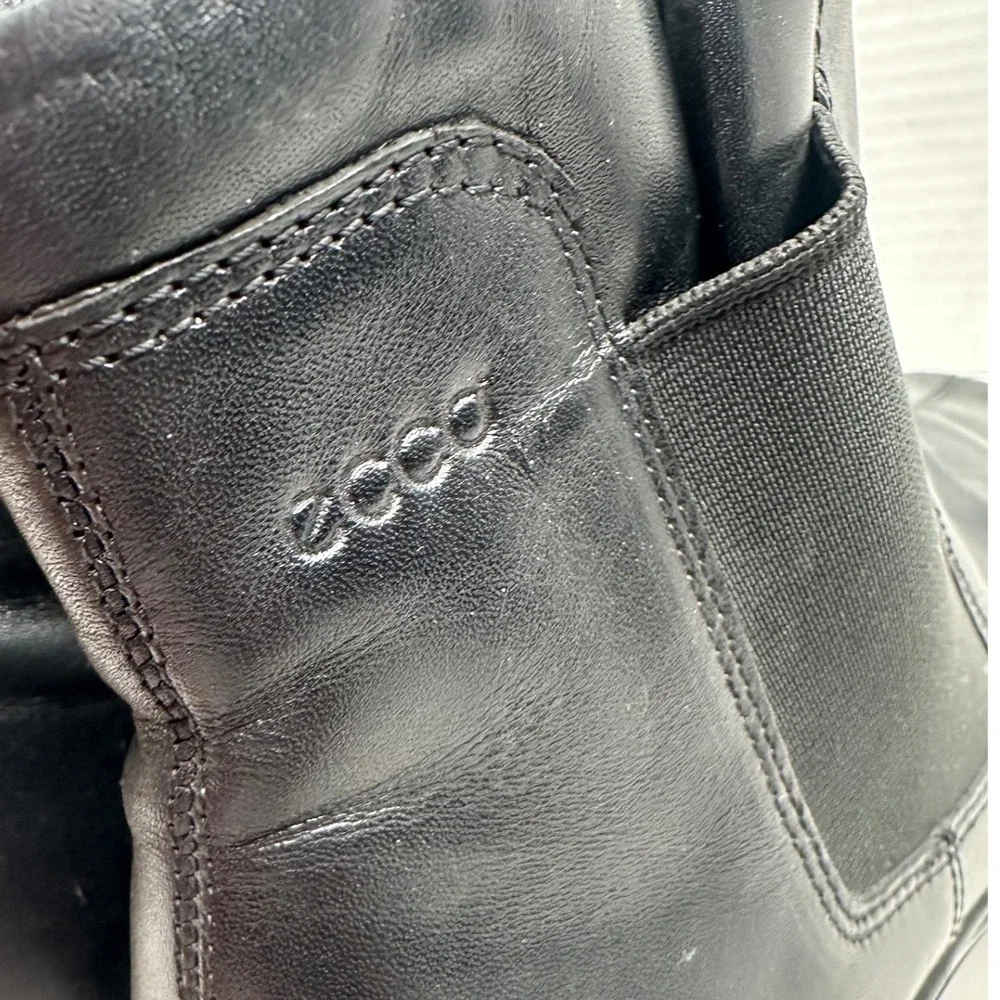 Ecco black leather