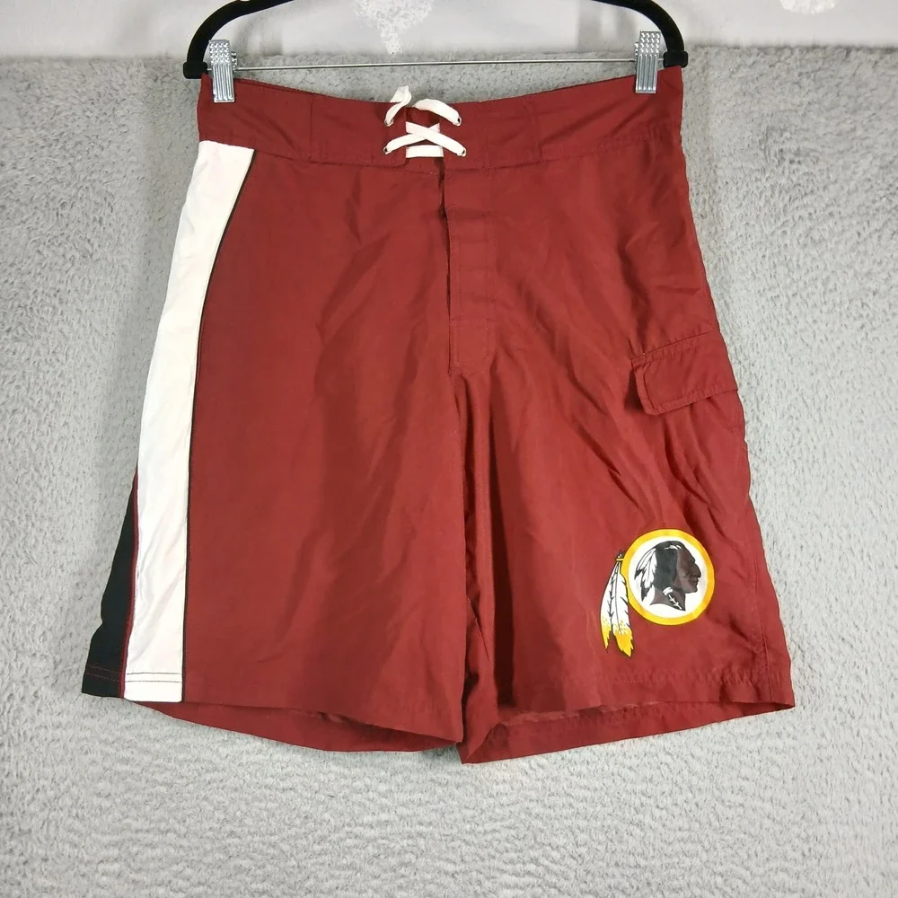 G-III‎ Apparel Washington Redskins Board Shorts Swim Trunks Size 34 Maroon