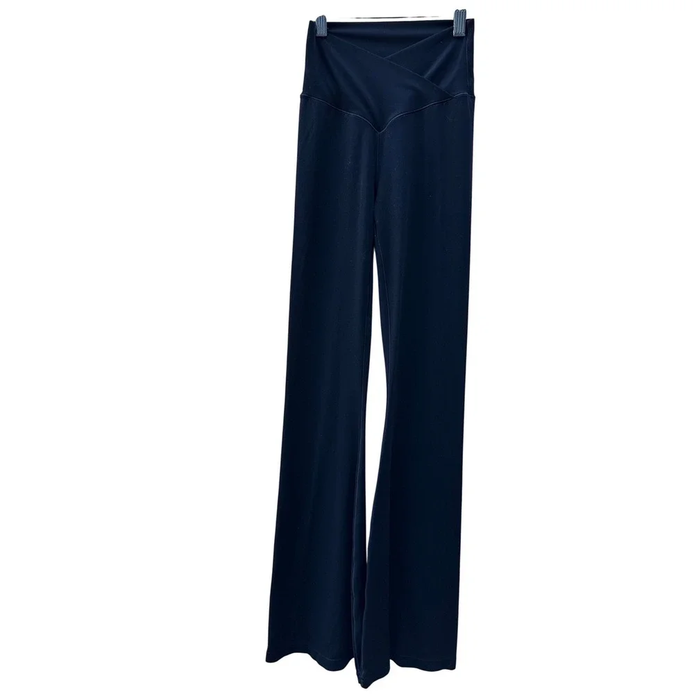OFFLINE by Aerie Real Me Crossover‎ Flare Leggings Black High Rise Small Petite
