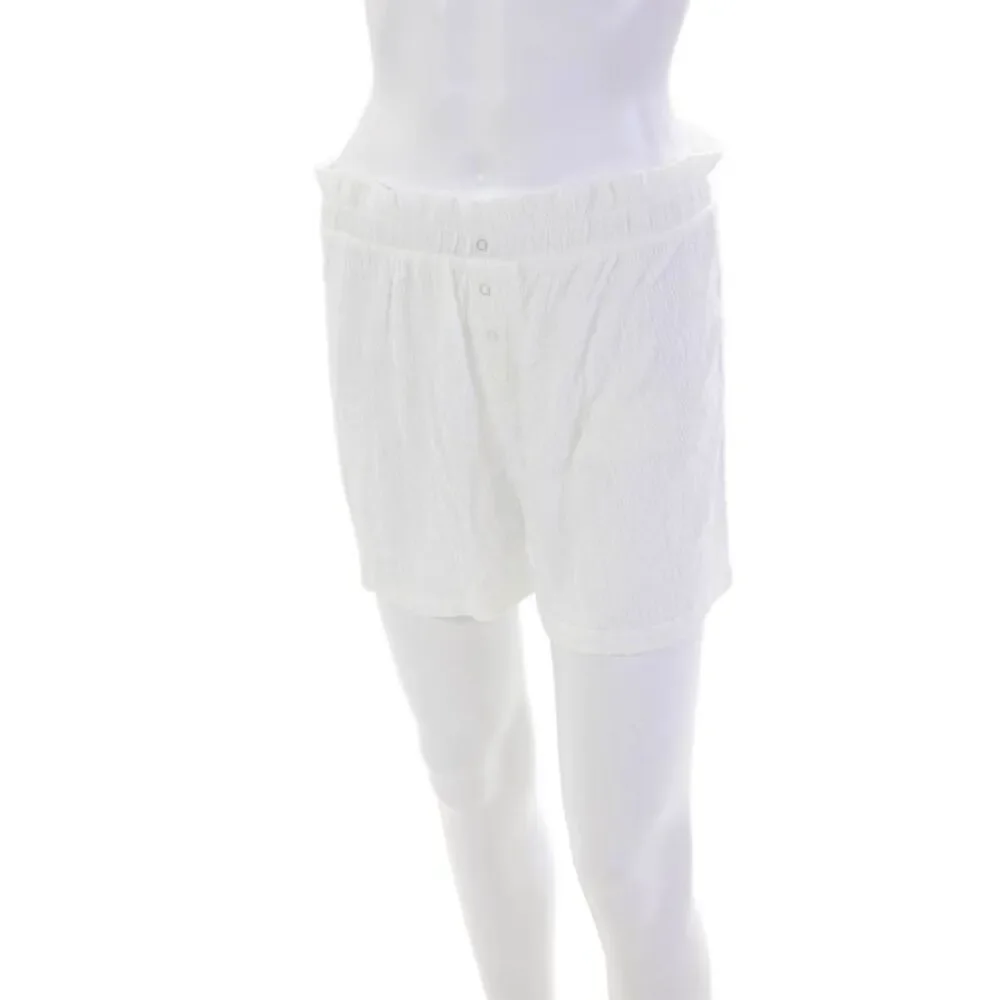 You Say Womens V-Neck Ruffle Trim Taank Top And Shorts Pajama Set White Size L