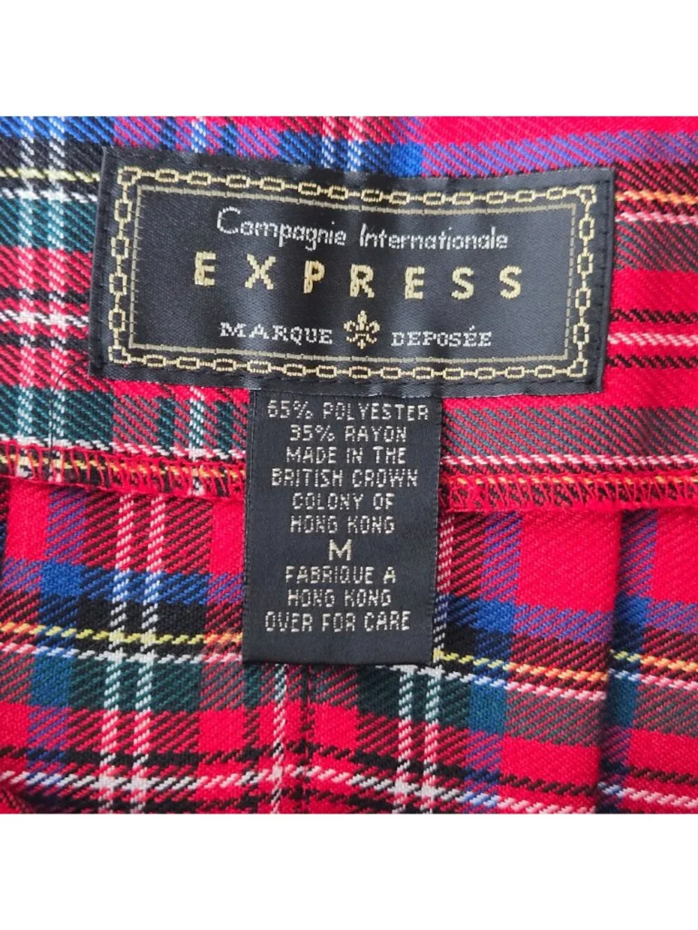 Express work long plaid
