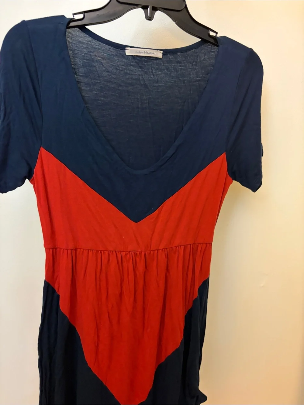 Color Me Red flattering navy