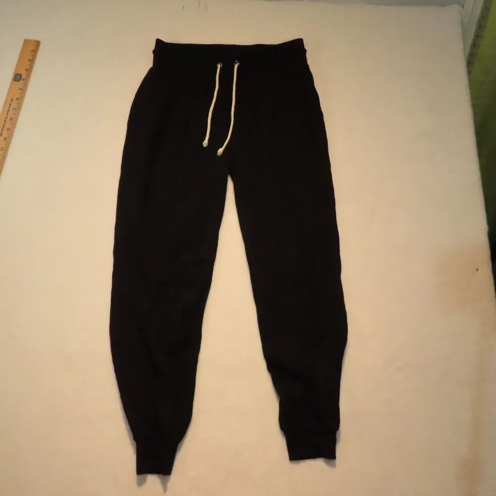 Threads 4 Thought Fleece Joggers Womens Small Black Drawstring Lounge Pants