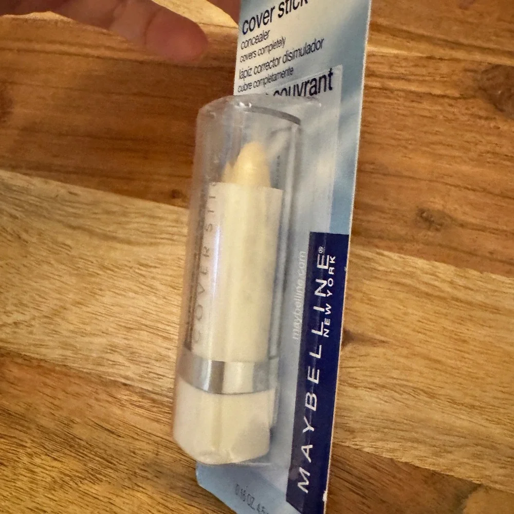 VTG Maybelline Cover Stick 199 White Blanc Corrector Concealer Rare Discontinued
