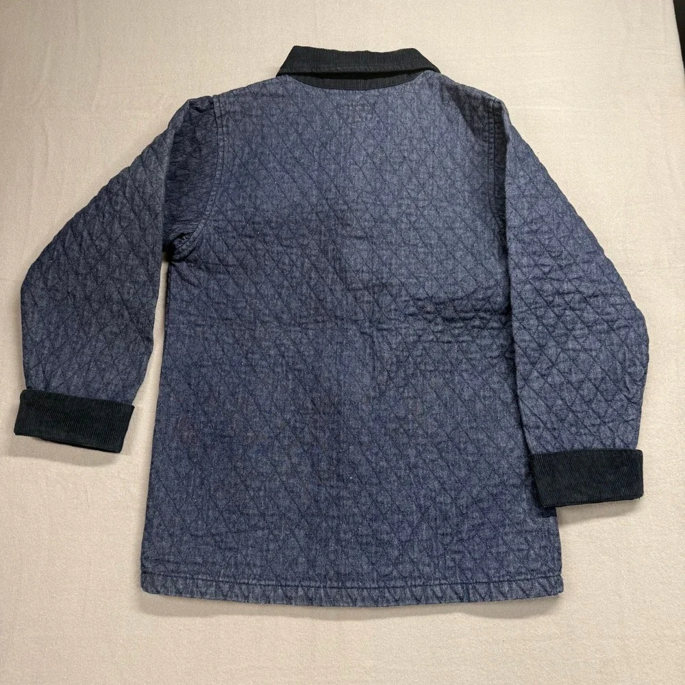 Rainbow quilted denim