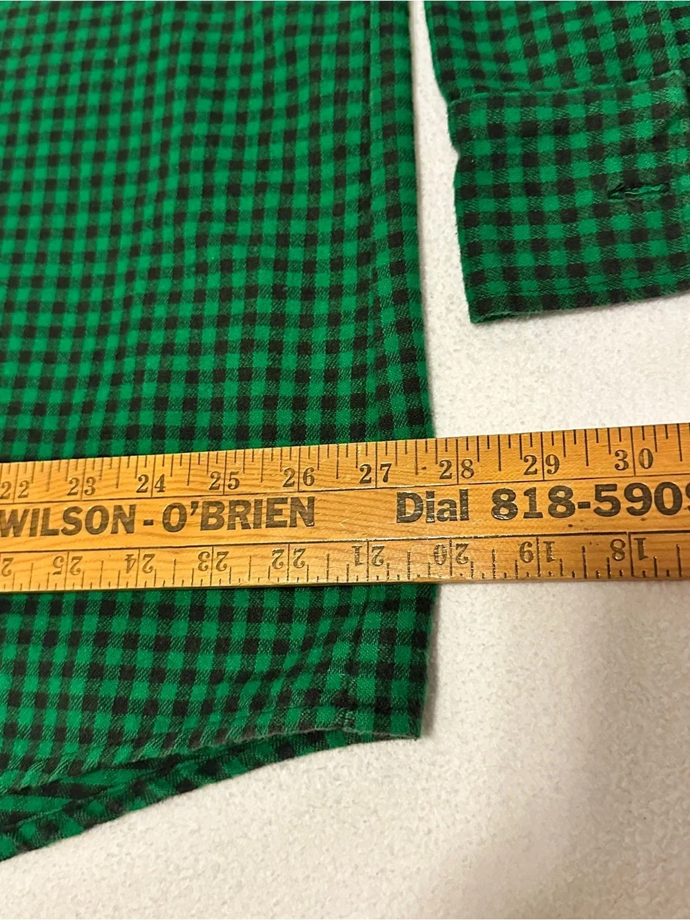 Duxbak green plaid