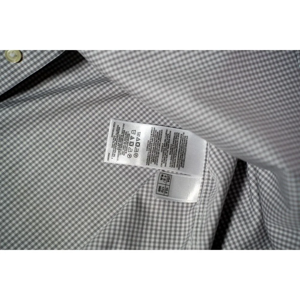 Brooks Brothers Shirt Mens Large Purple Check‎ Long Sleeve Dress Classic Fit