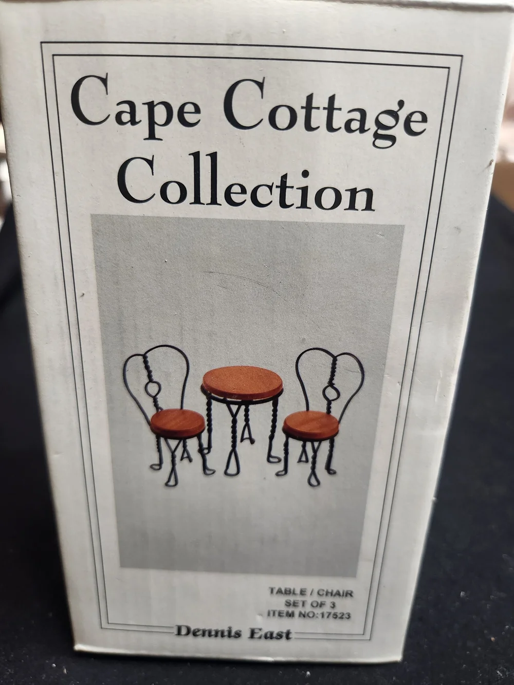X-acto Cape Cottage Collection Brown and Black Bistro Table & Chairs Set - 3pc
