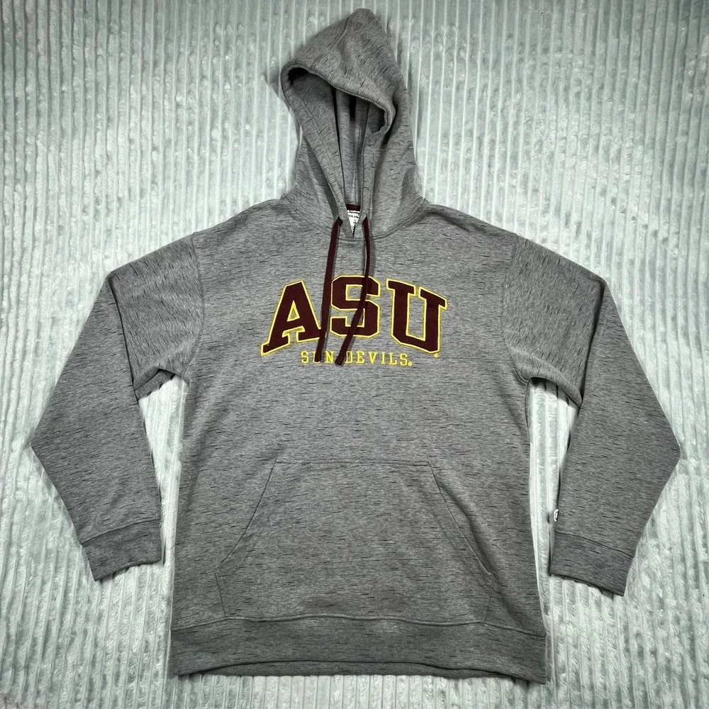 Arizona State University ASU Sun Devils Hoodie Champion Gray Mens L Fanwear Alum