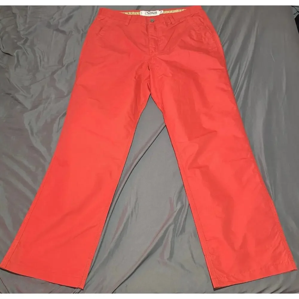 Mountain Khakis Men’s‎ 36x32 Orange Outdoor Pants Relaxed Fit Casual