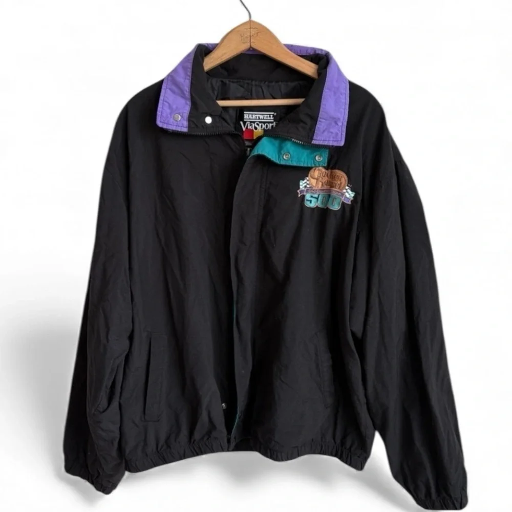 Vintage NASCAR Cracker Barrel 500 Jacket Hartwell ViaSport XL