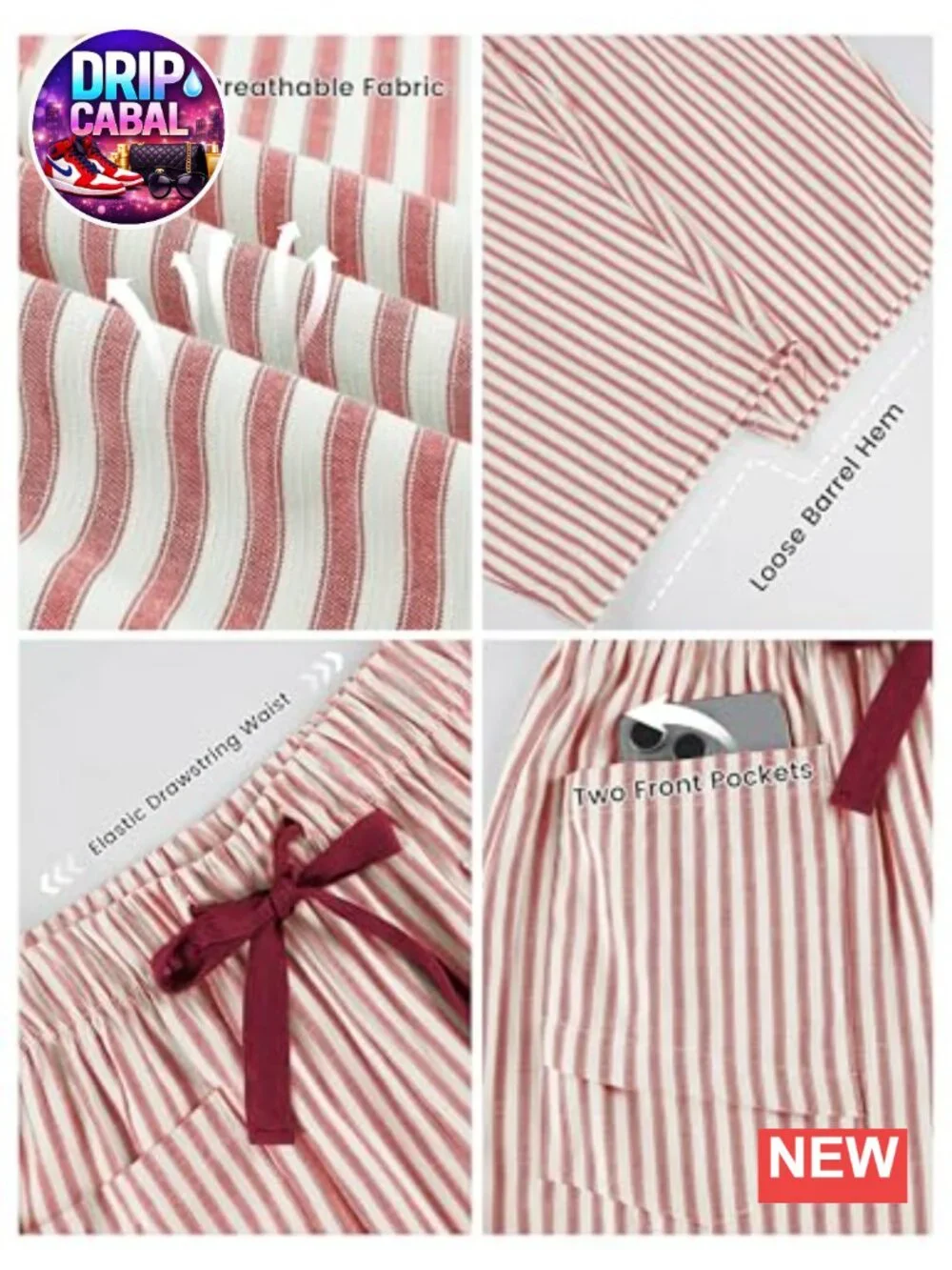 N/A lightweight striped