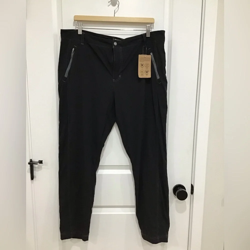 L.L.Bean Cresta Cargo‎ Hiking Pants Women's 18 Gray Quick Dry Slim Leg