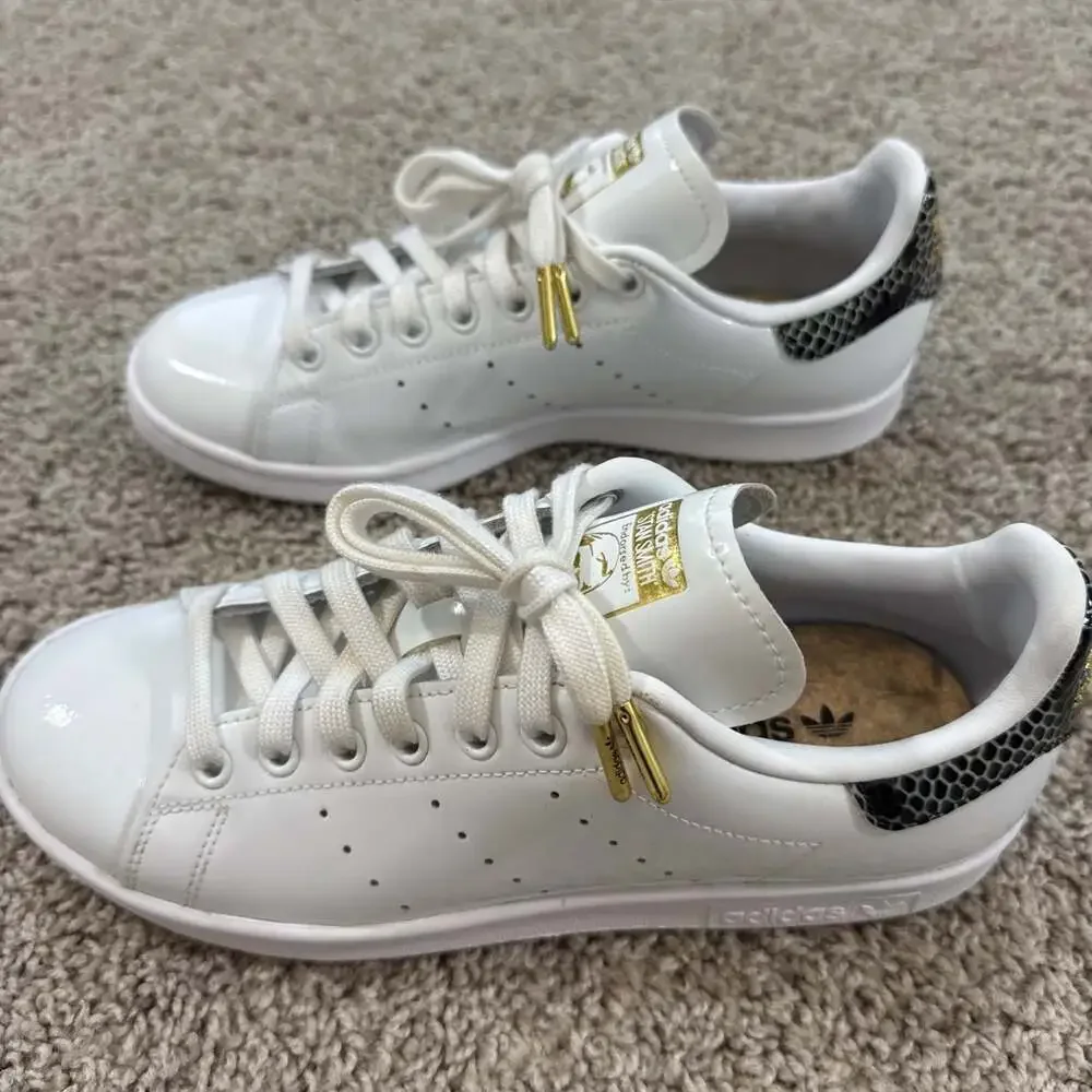 adidas white patent