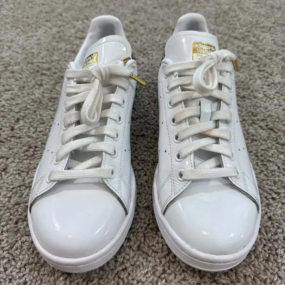 adidas white patent