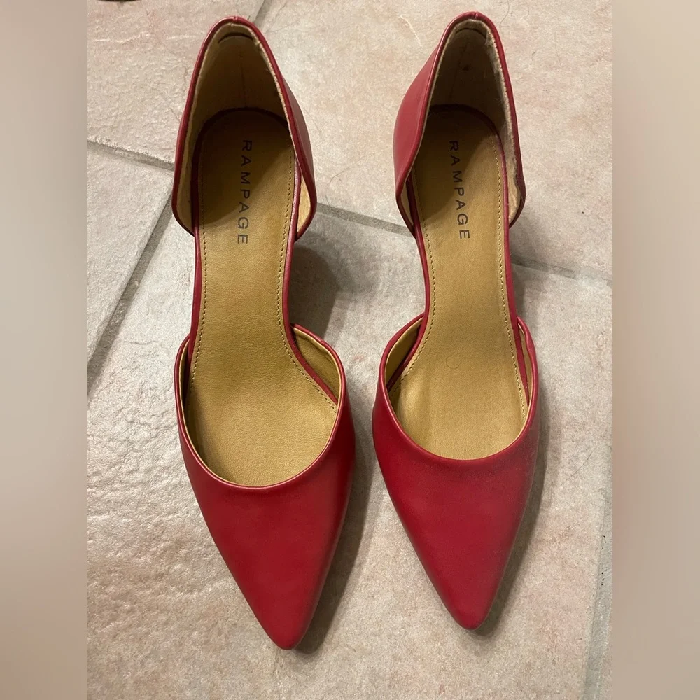 Red rampage heels