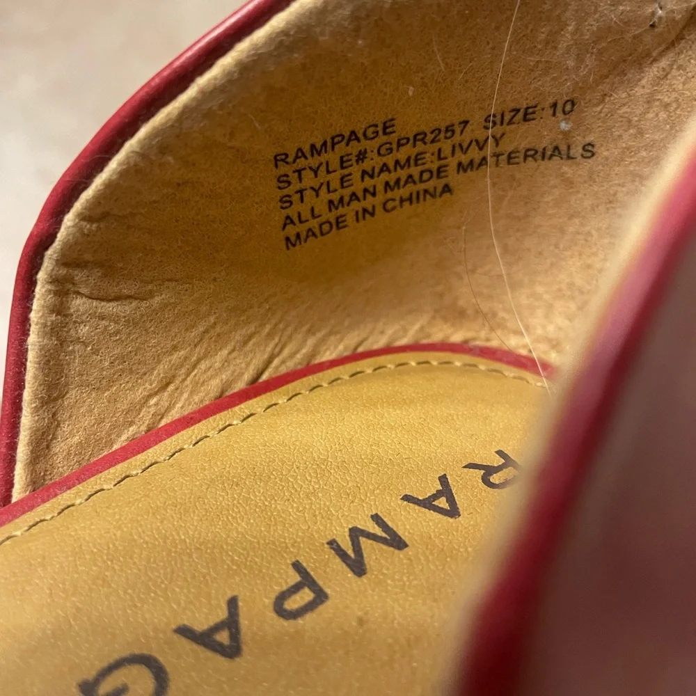Rampage red leather
