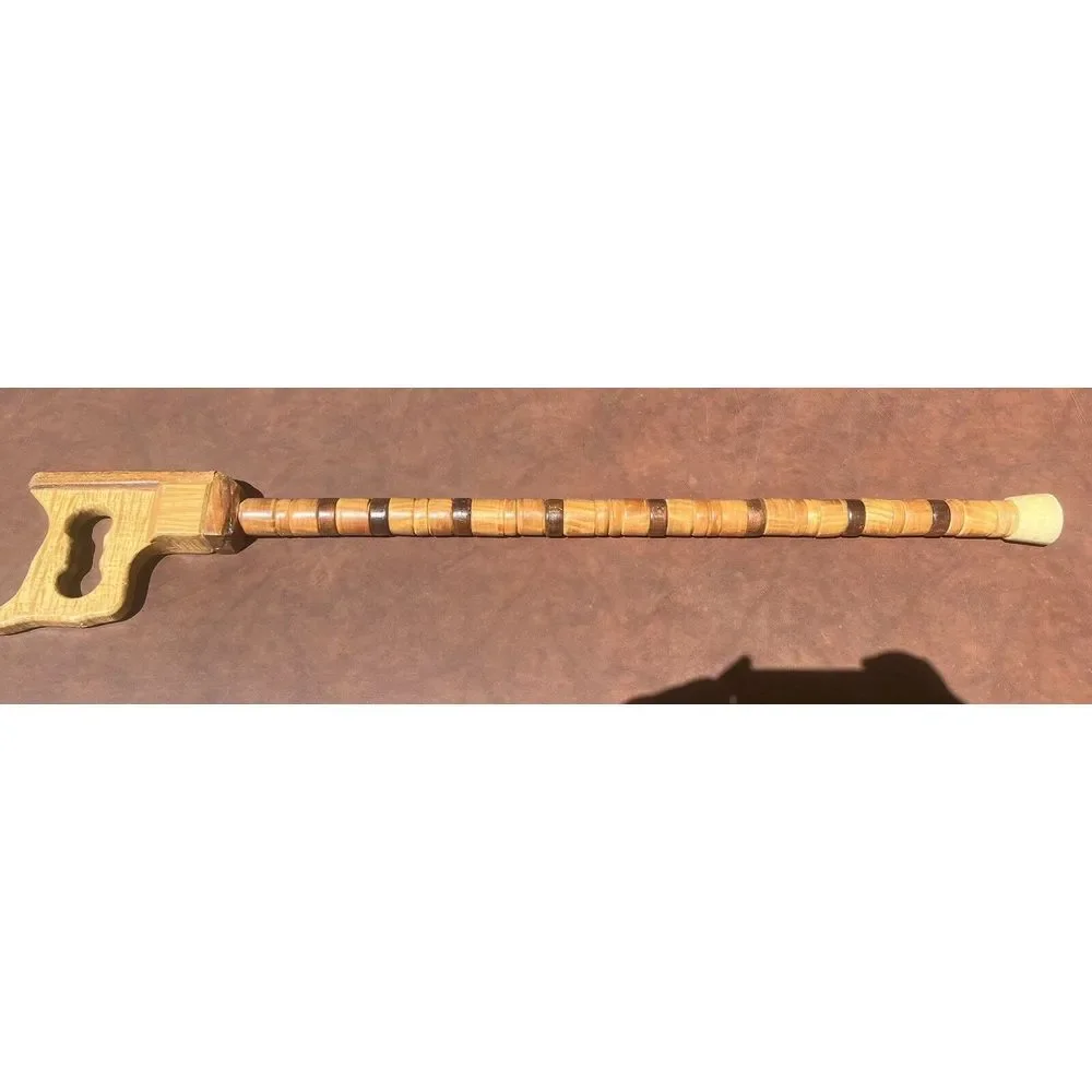 Handmade Saw Handle Walking Cane Folk Art Wood Walking‎ Stick Carpenter