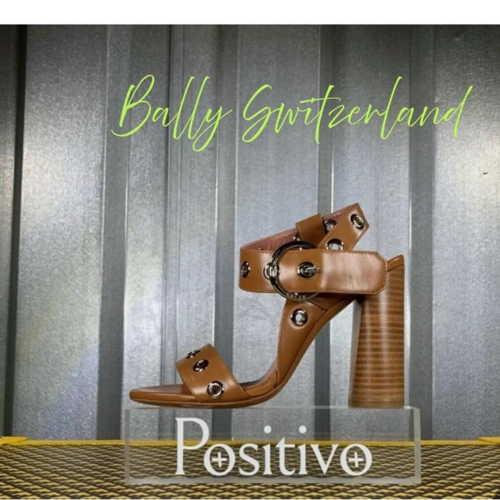 Bally Switzerland Brown High Heel Sandal size 37.5‎