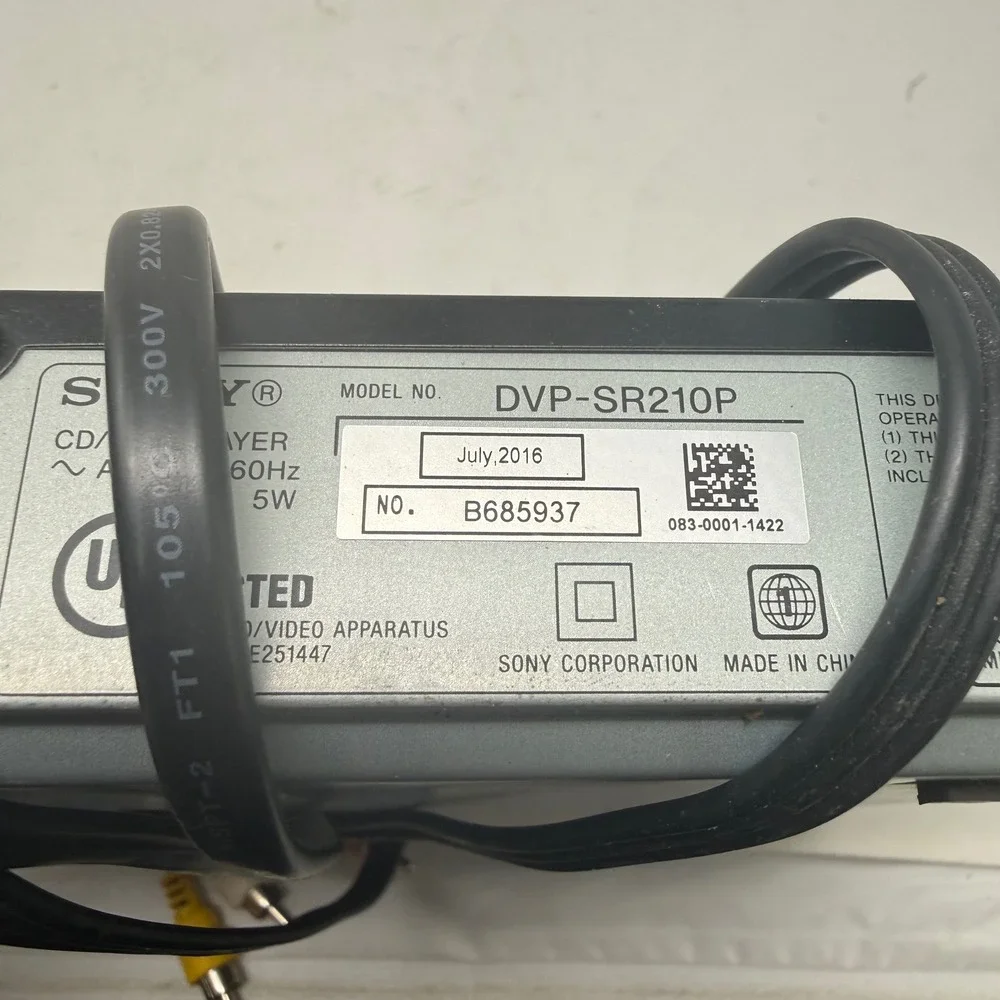 Sony dvp sr210p