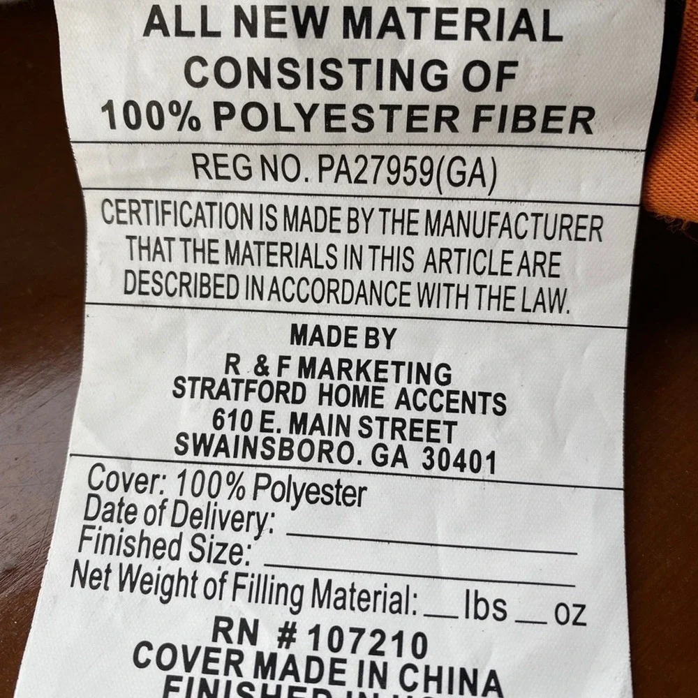 Stratford Home piping fabric