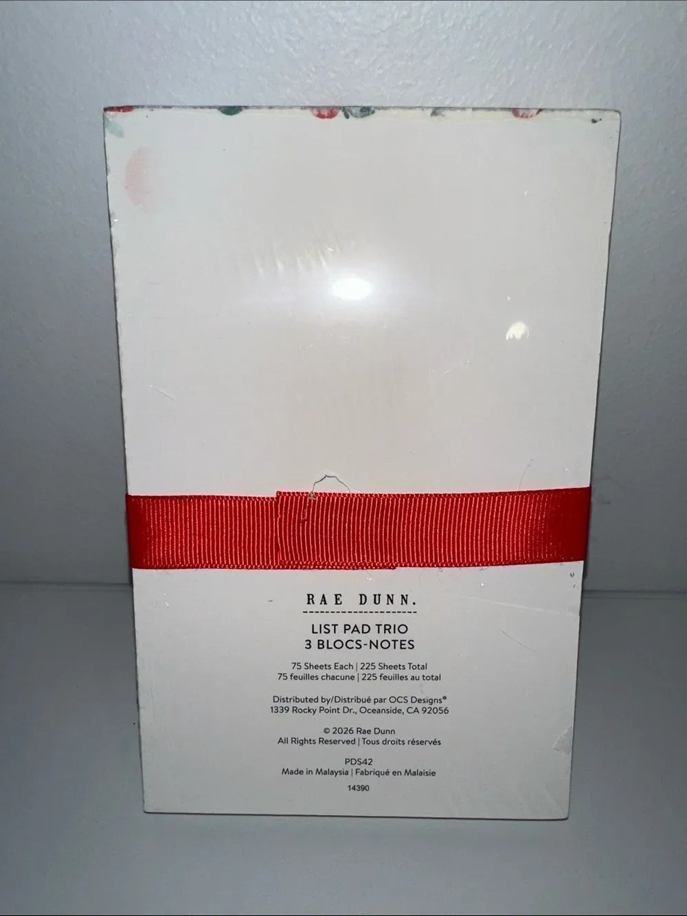 Rae Dunn ivory red
