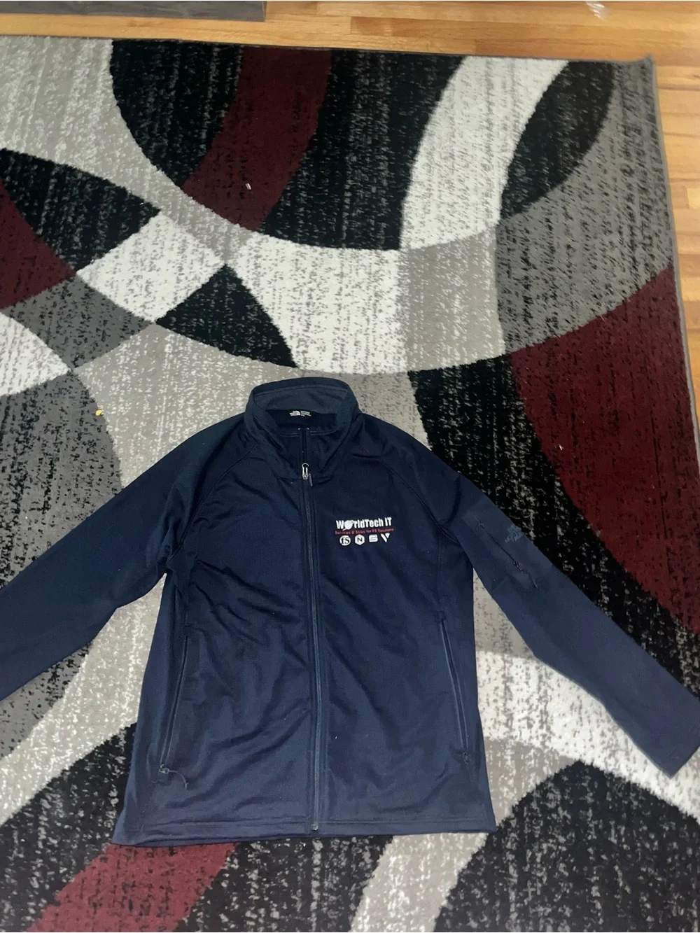 The North Face Men's Navy Full-Zip Tech Jacket